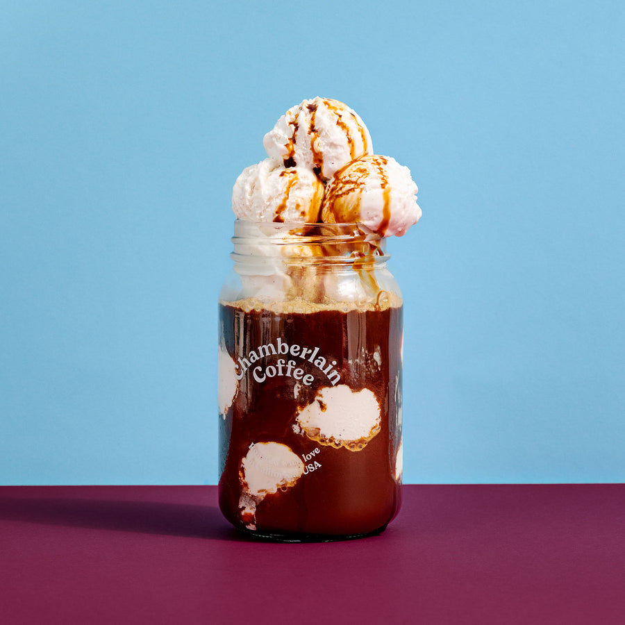 chamberlain coffee round cold brew mason jar