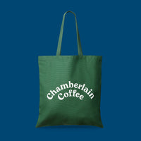 chamberlain coffee green tote bag