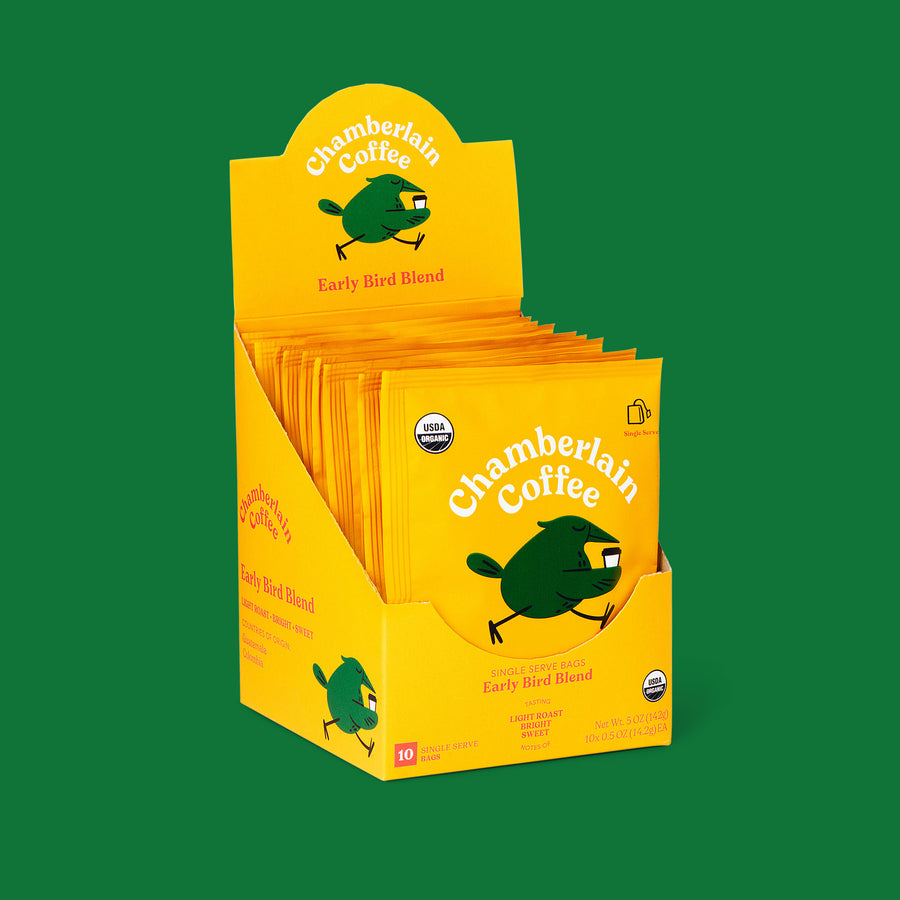 early bird light roast cold brew coffee singles