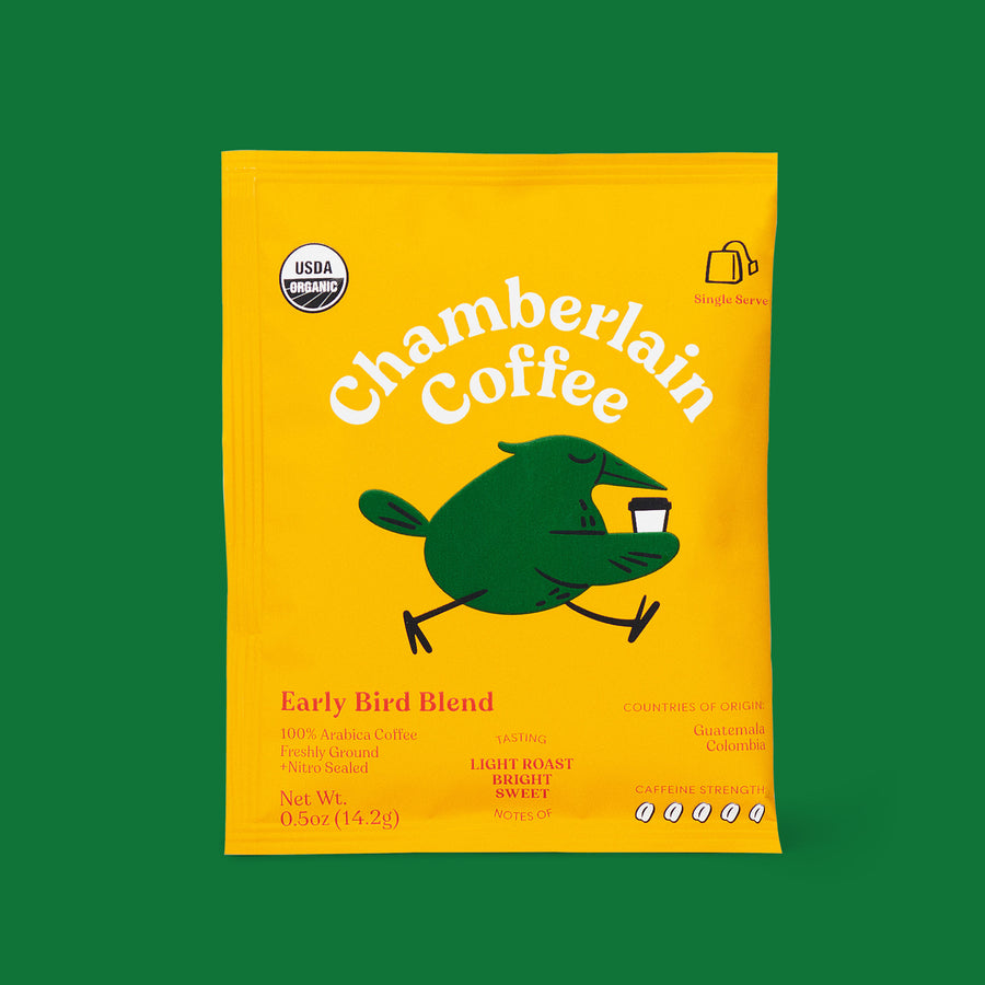 early bird light roast cold brew coffee singles