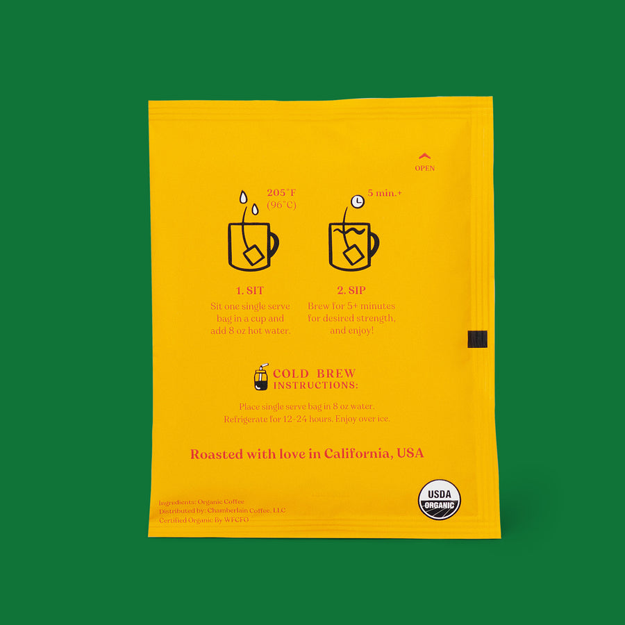 early bird light roast cold brew coffee singles