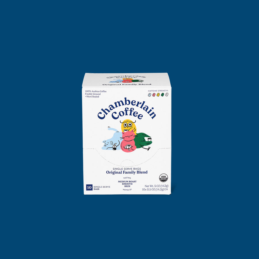 original family blend medium roast cold brew coffee singles