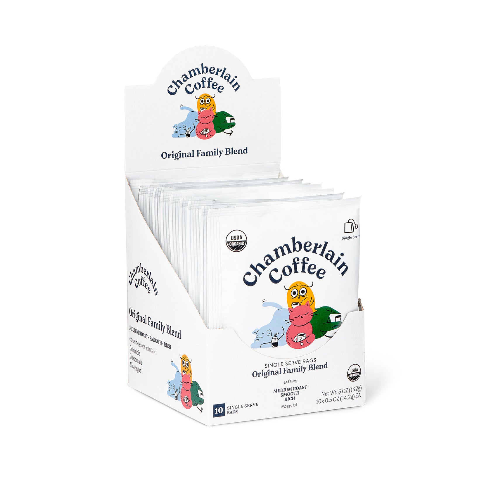 original family blend medium roast cold brew coffee singles