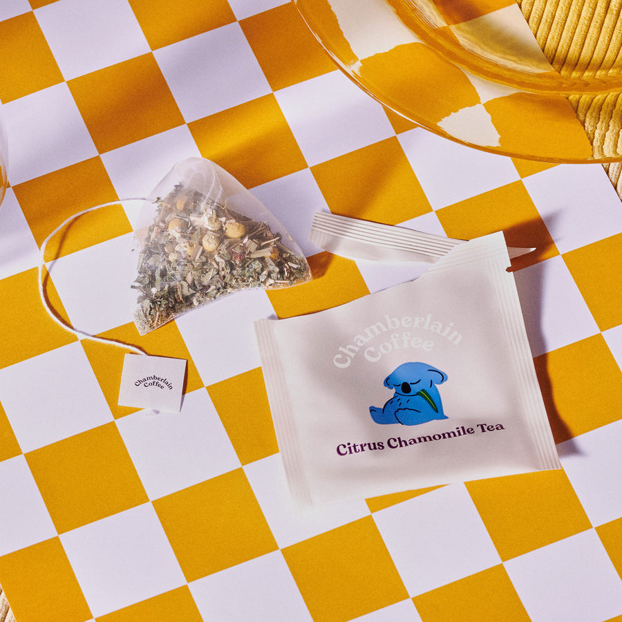 citrus chamomile tea bags
