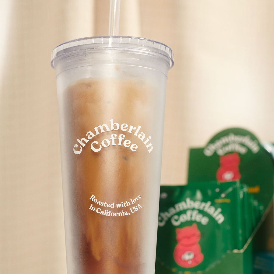 chamberlain coffee transparent tumbler