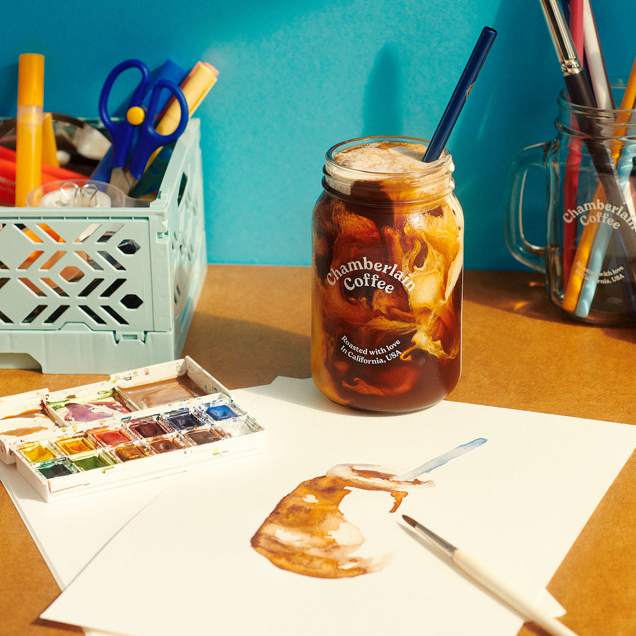 chamberlain coffee round cold brew mason jar