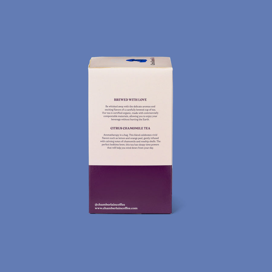 citrus chamomile tea bags