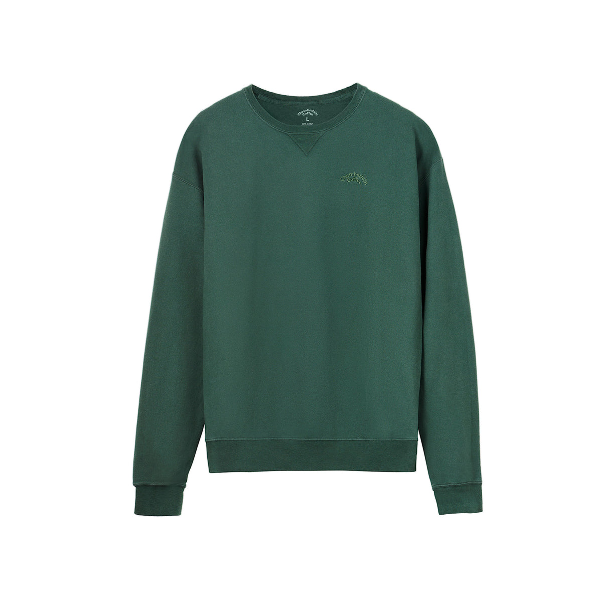 embroidered crewneck