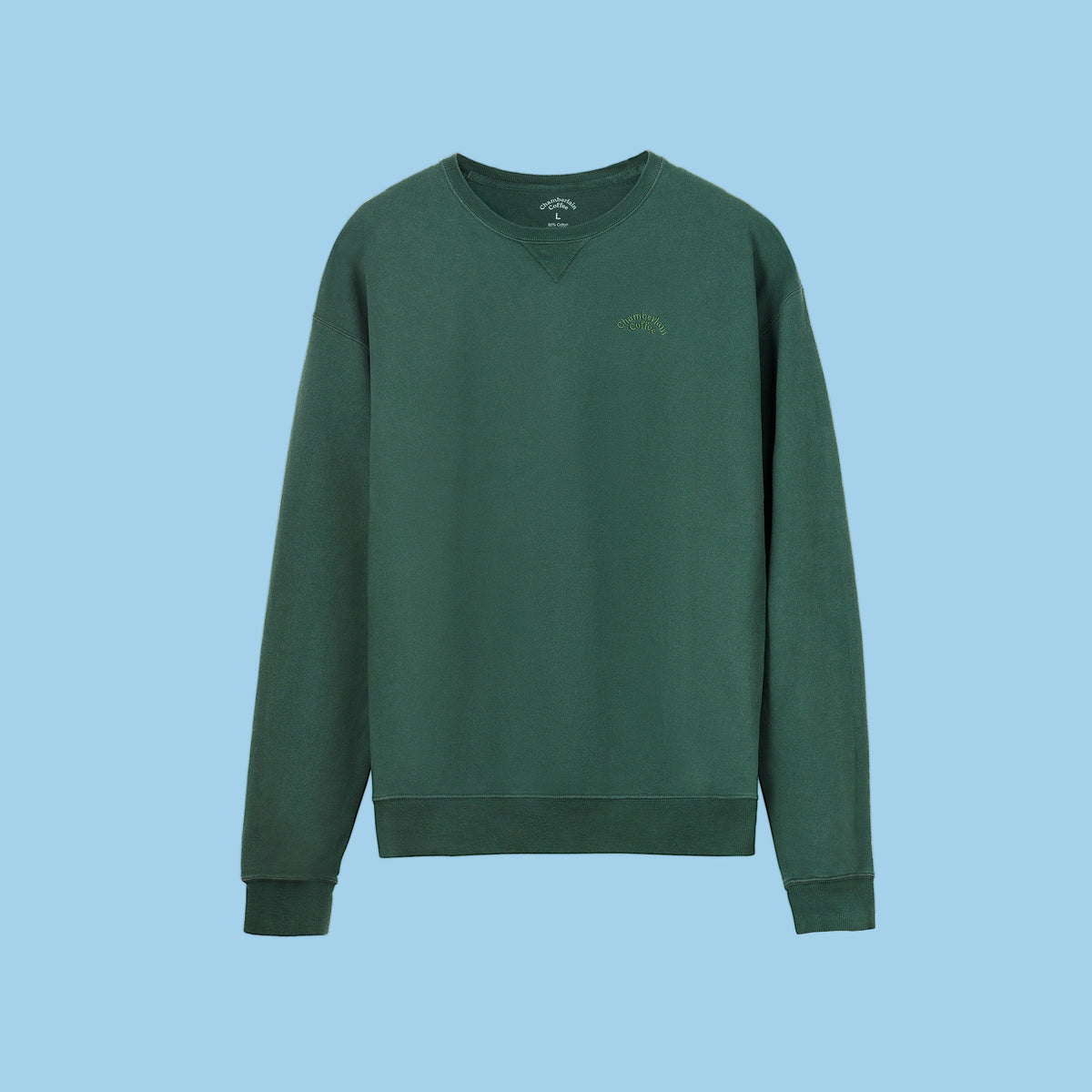 chamberlain coffee embroidered crewneck