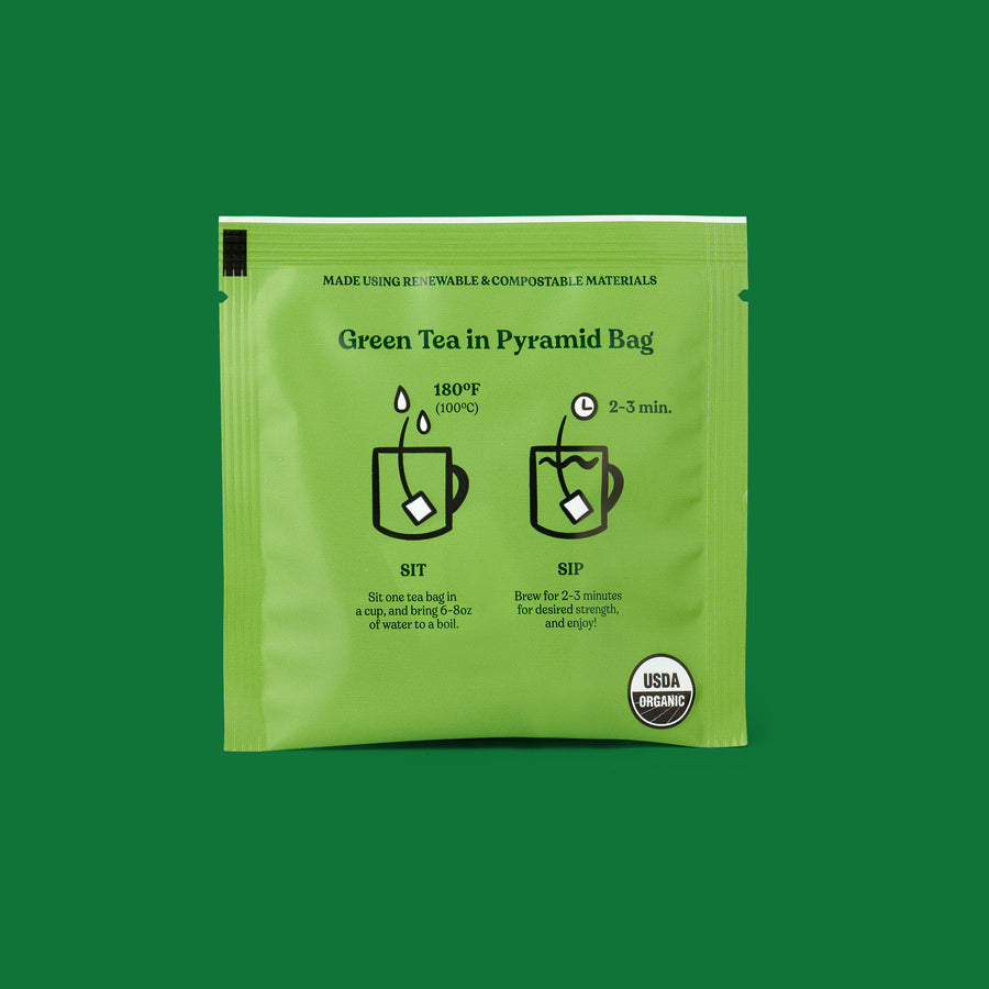 green tea bags